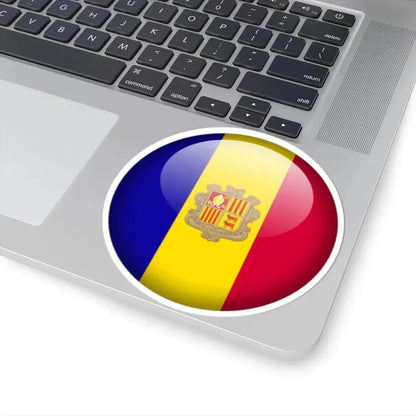 Flag orb Andorra (Andorra) STICKER Vinyl Kiss-Cut Decal - The Sticker Space