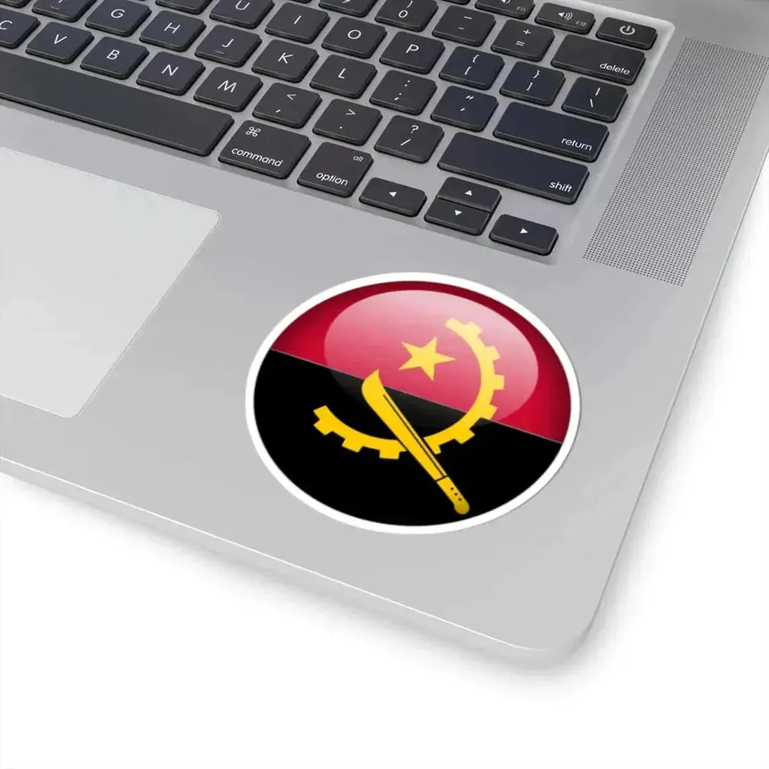 Flag orb Angola (Angola) STICKER Vinyl Kiss-Cut Decal - The Sticker Space
