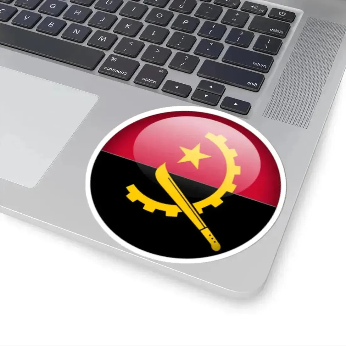 Flag orb Angola (Angola) STICKER Vinyl Kiss-Cut Decal - The Sticker Space