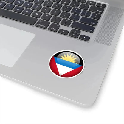 Flag orb Antigua and Barbuda (Antigua and Barbuda) STICKER Vinyl Kiss-Cut Decal - The Sticker Space