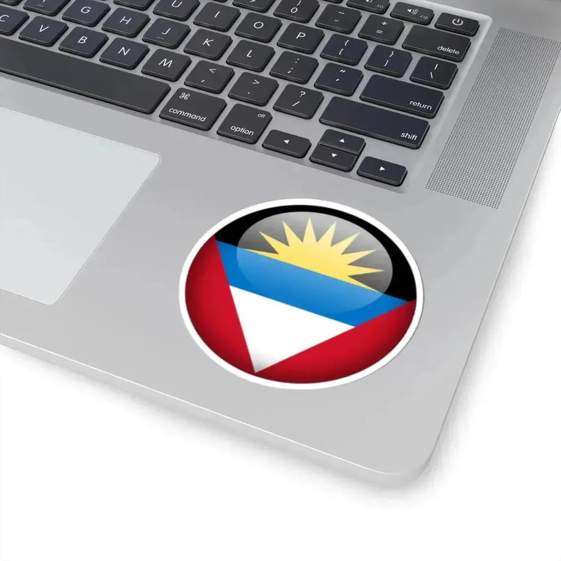 Flag orb Antigua and Barbuda (Antigua and Barbuda) STICKER Vinyl Kiss-Cut Decal - The Sticker Space