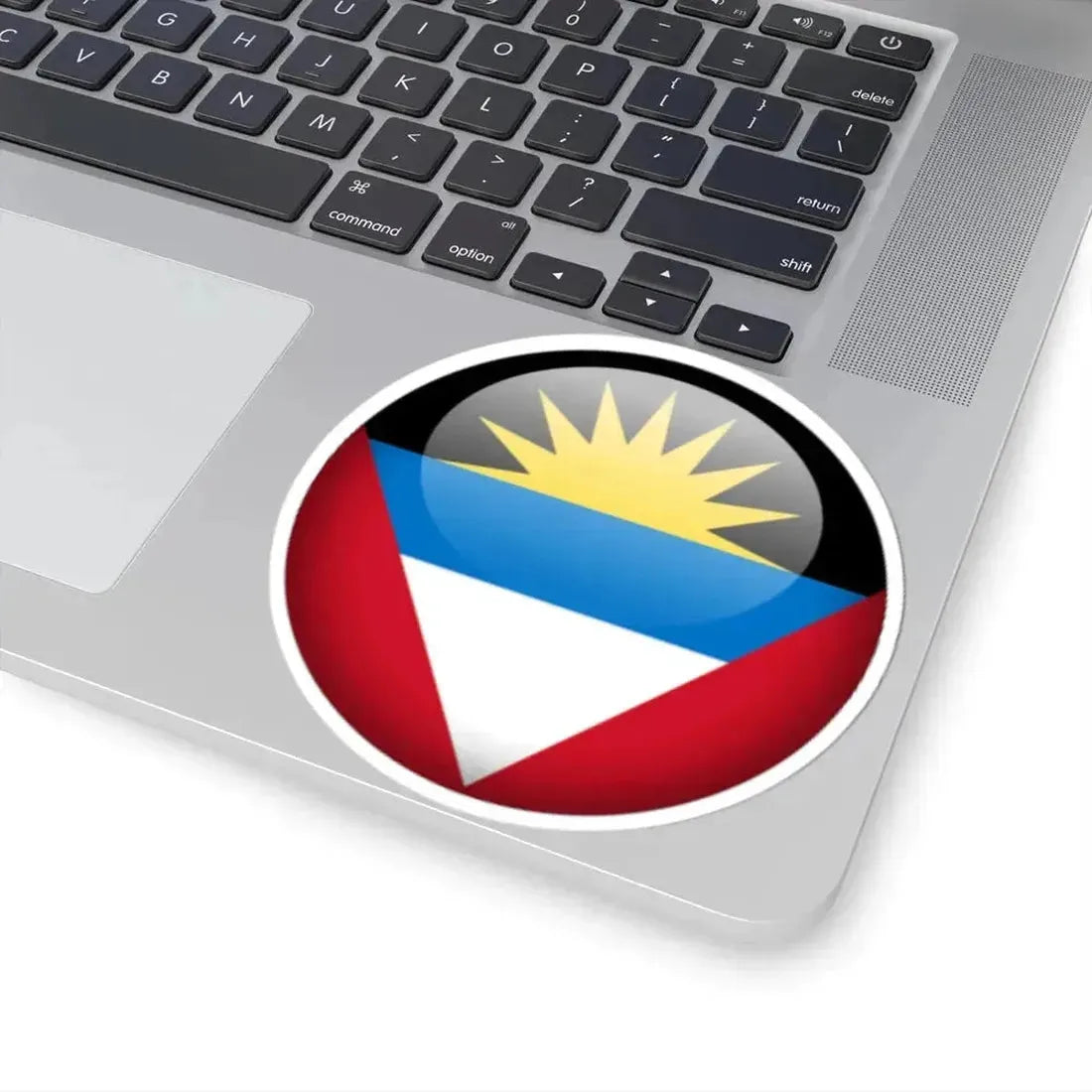 Flag orb Antigua and Barbuda (Antigua and Barbuda) STICKER Vinyl Kiss-Cut Decal - The Sticker Space