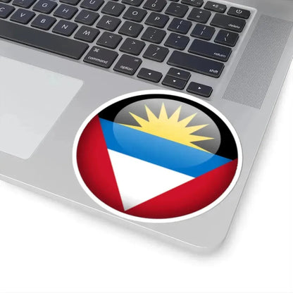 Flag orb Antigua and Barbuda (Antigua and Barbuda) STICKER Vinyl Kiss-Cut Decal - The Sticker Space