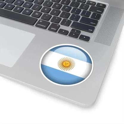 Flag orb Argentina (Argentina) STICKER Vinyl Kiss-Cut Decal - The Sticker Space
