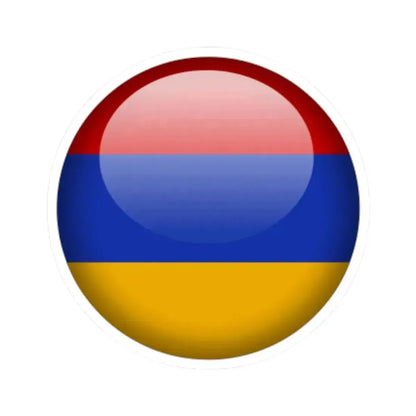 Flag orb Armenia (Armenia) STICKER Vinyl Kiss-Cut Decal 6 Inch White - The Sticker Space