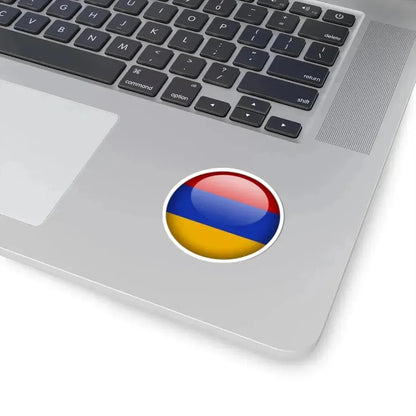 Flag orb Armenia (Armenia) STICKER Vinyl Kiss-Cut Decal - The Sticker Space