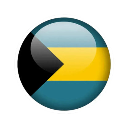 Flag orb Bahamas (Bahamas) STICKER Vinyl Kiss-Cut Decal 2 Inch White - The Sticker Space