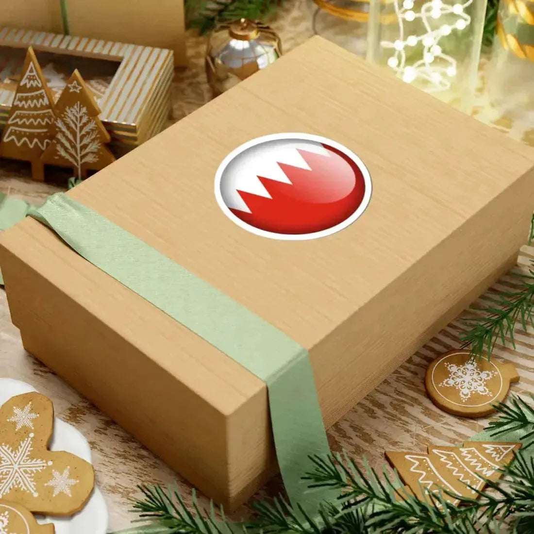 Flag orb Bahrain (Bahrain) STICKER Vinyl Kiss-Cut Decal - The Sticker Space