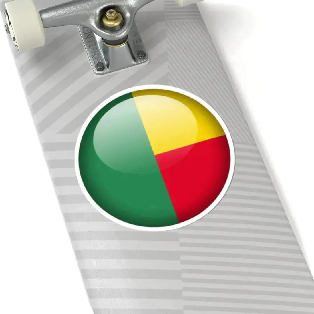 Flag orb Benin (Benin) STICKER Vinyl Kiss-Cut Decal - The Sticker Space