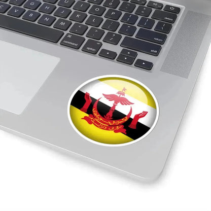 Flag orb Brunei (Brunei) STICKER Vinyl Kiss-Cut Decal - The Sticker Space