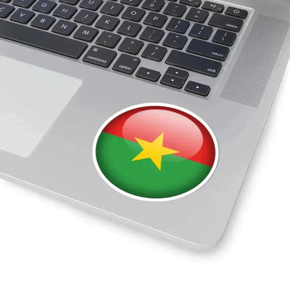 Flag orb Burkina Faso (Burkina Faso) STICKER Vinyl Kiss-Cut Decal - The Sticker Space