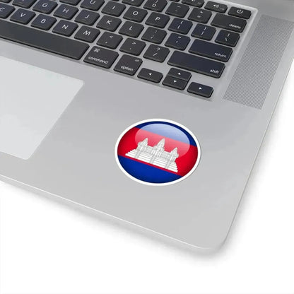 Flag orb Cambodia (Cambodia) STICKER Vinyl Kiss-Cut Decal - The Sticker Space