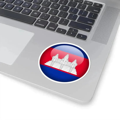 Flag orb Cambodia (Cambodia) STICKER Vinyl Kiss-Cut Decal - The Sticker Space
