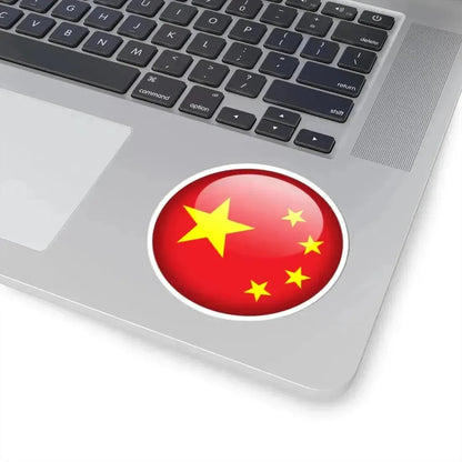 Flag orb China (China) STICKER Vinyl Kiss-Cut Decal - The Sticker Space