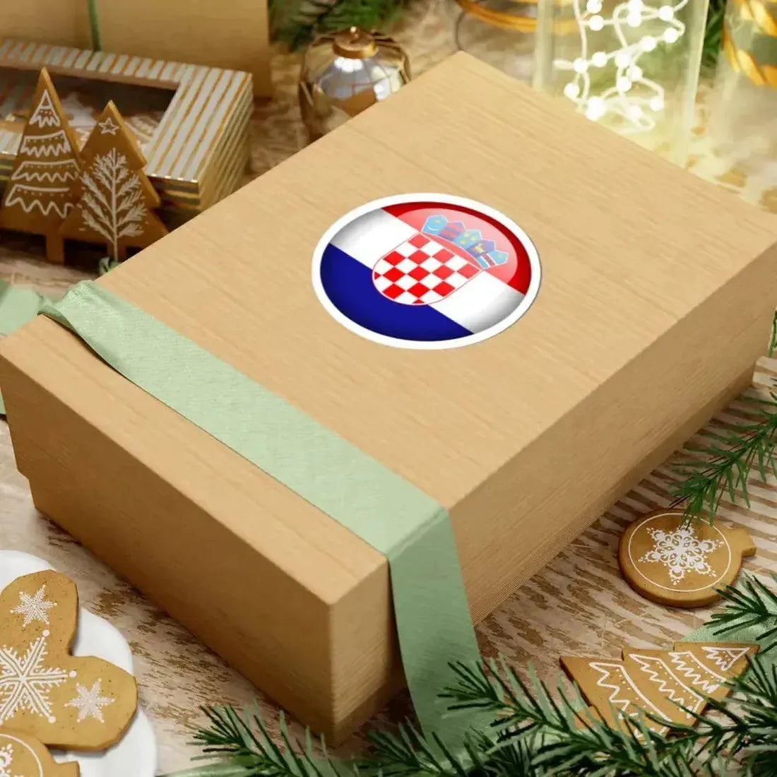 Flag orb Croatia (Croatia) STICKER Vinyl Kiss-Cut Decal - The Sticker Space