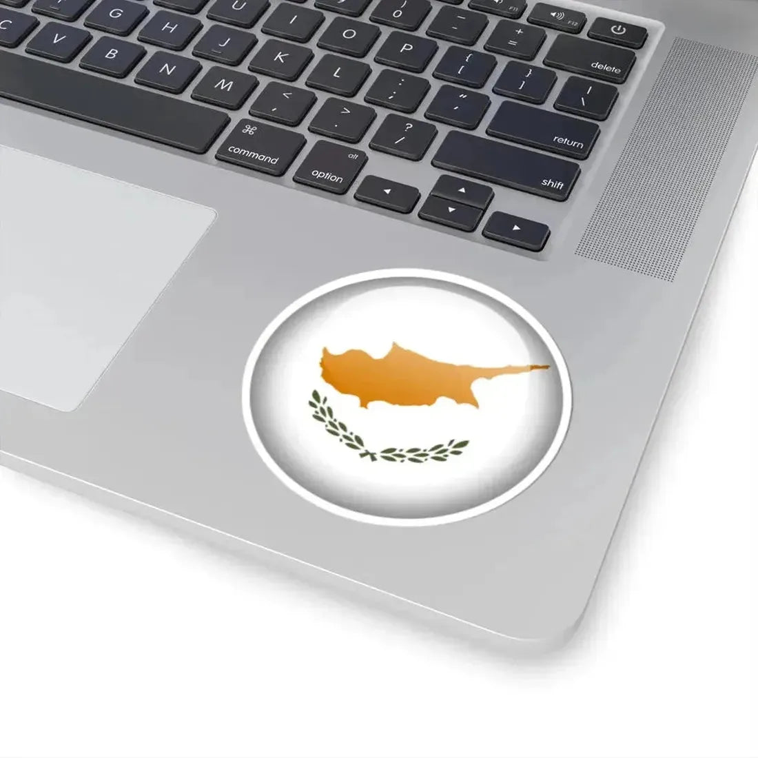 Flag orb Cyprus (Cyprus) STICKER Vinyl Kiss-Cut Decal - The Sticker Space