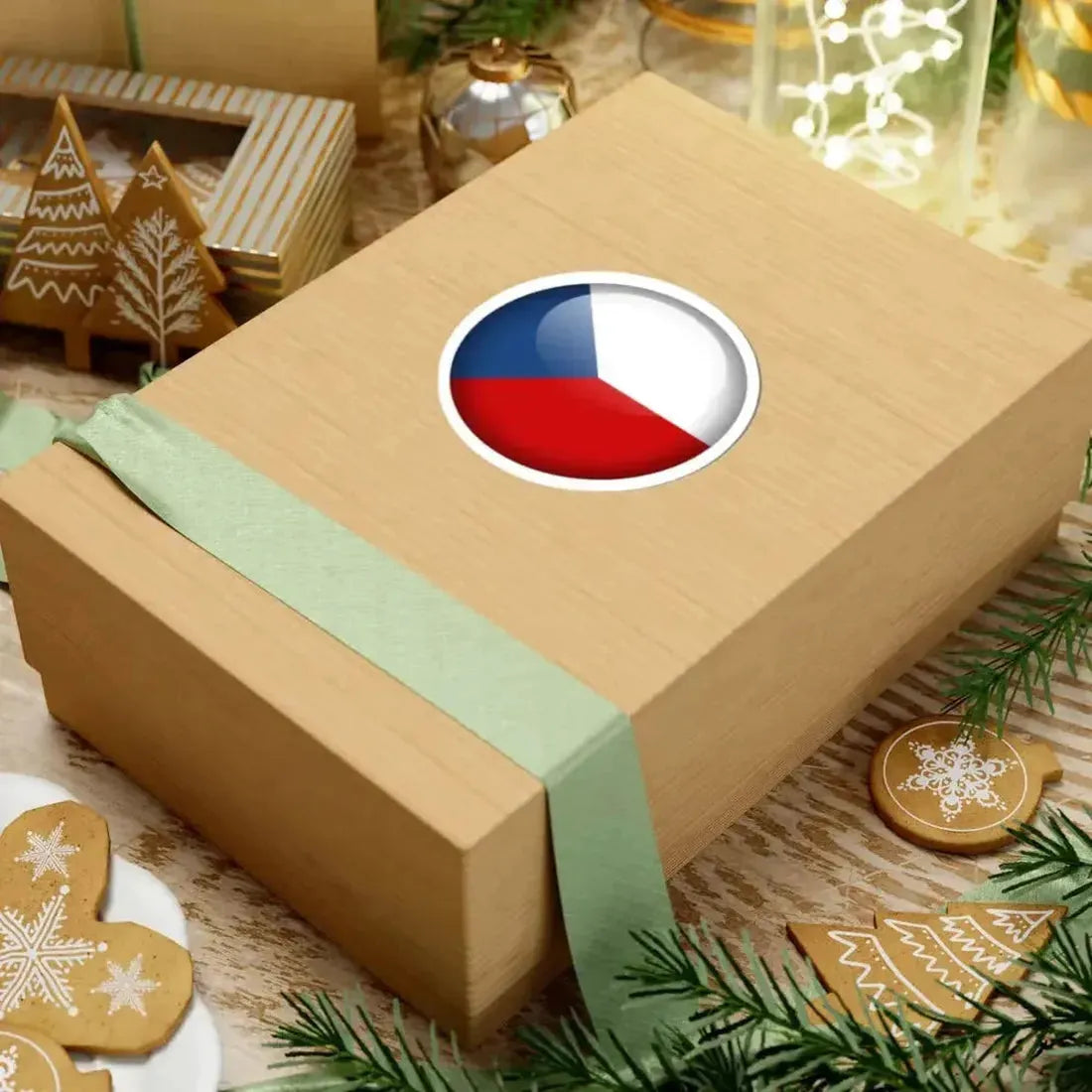 Flag orb Czech Republic (Czech Republic) STICKER Vinyl Kiss-Cut Decal - The Sticker Space