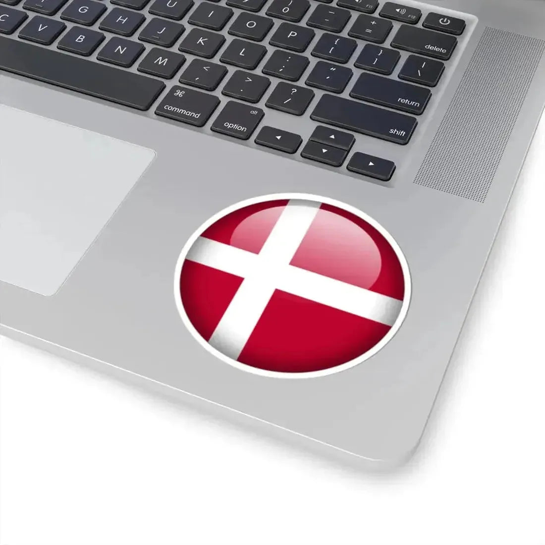 Flag orb Denmark (Denmark) STICKER Vinyl Kiss-Cut Decal - The Sticker Space
