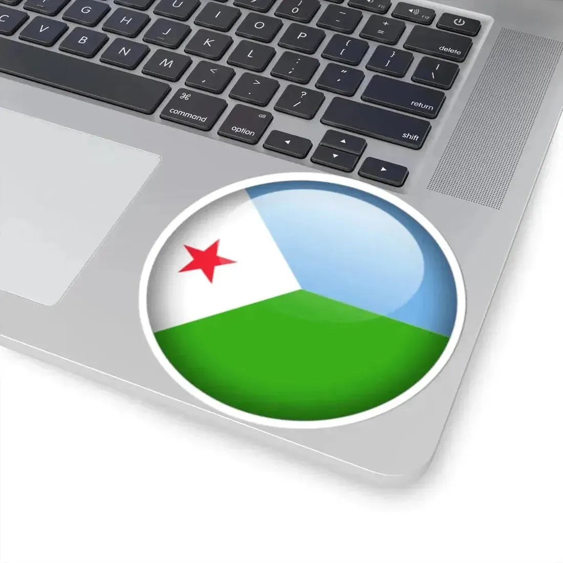 Flag orb Djibouti (Djibouti) STICKER Vinyl Kiss-Cut Decal - The Sticker Space