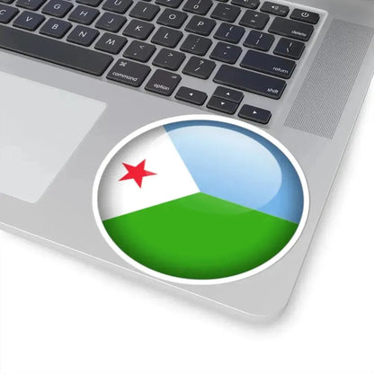 Flag orb Djibouti (Djibouti) STICKER Vinyl Kiss-Cut Decal - The Sticker Space