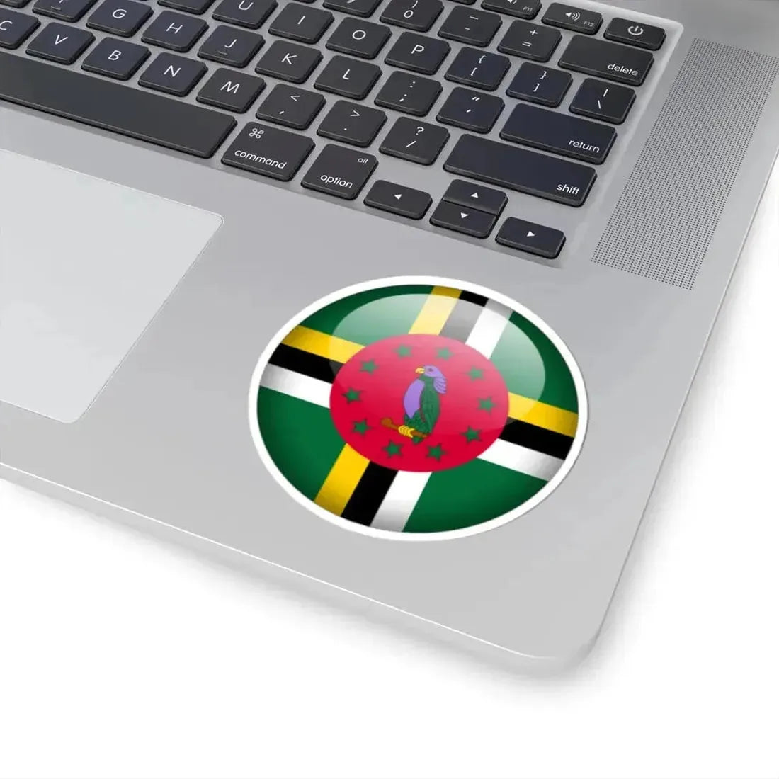 Flag orb Dominica (Dominica) STICKER Vinyl Kiss-Cut Decal - The Sticker Space