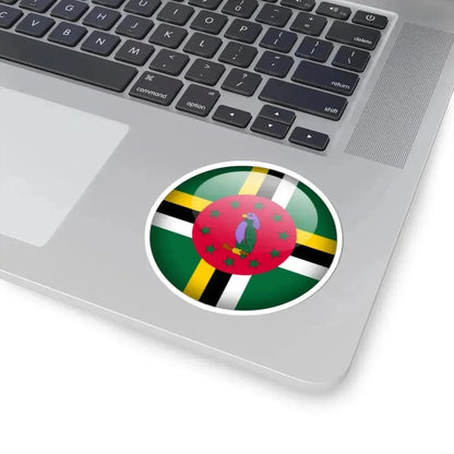 Flag orb Dominica (Dominica) STICKER Vinyl Kiss-Cut Decal - The Sticker Space
