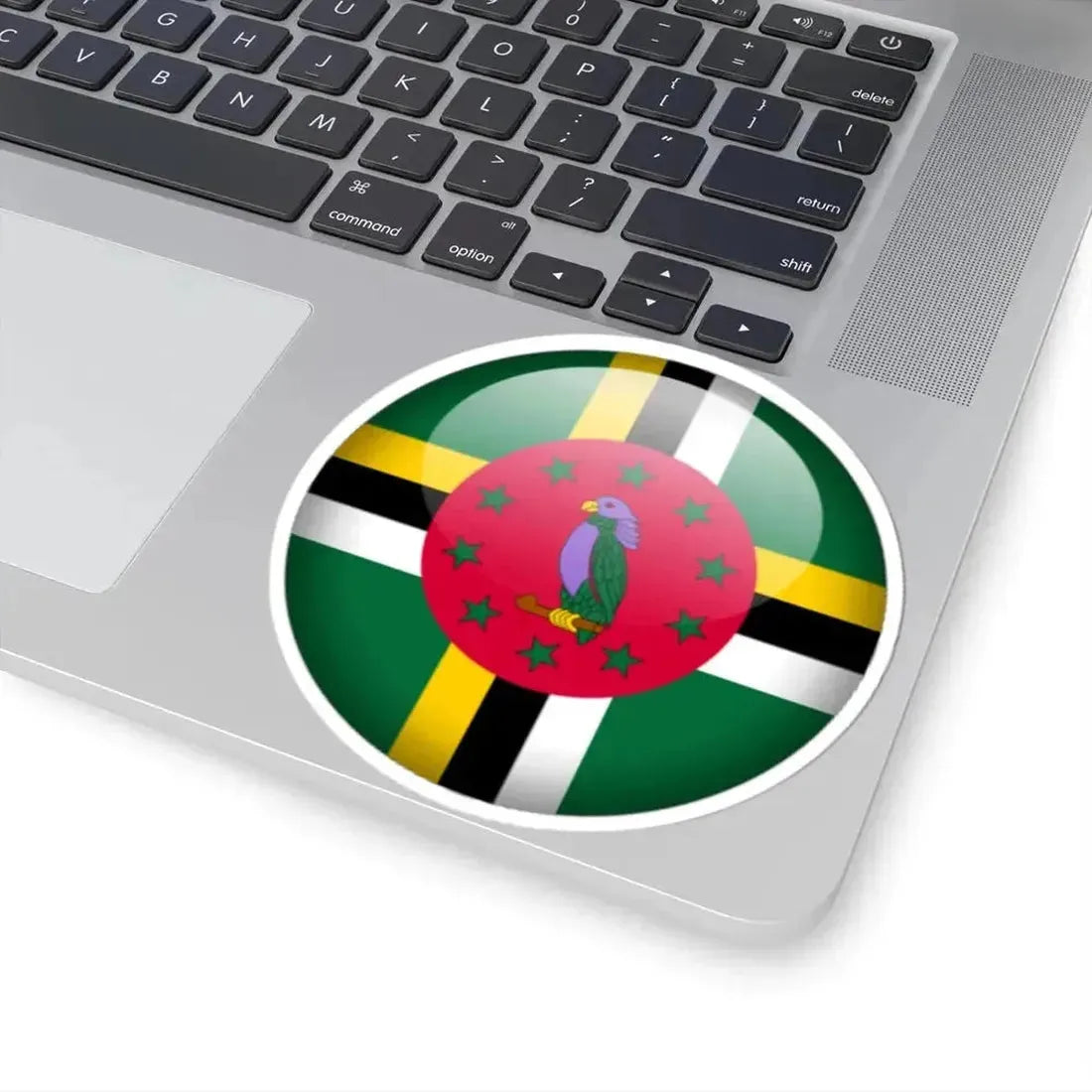 Flag orb Dominica (Dominica) STICKER Vinyl Kiss-Cut Decal - The Sticker Space