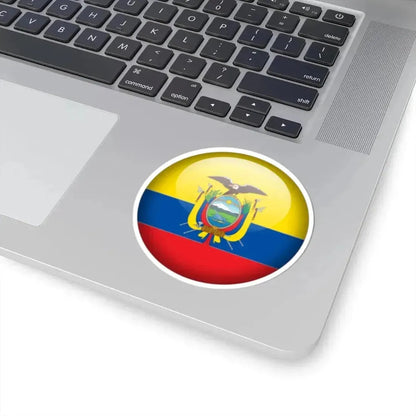Flag orb Ecuador (Ecuador) STICKER Vinyl Kiss-Cut Decal - The Sticker Space
