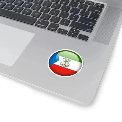 Flag orb Equatorial Guinea (Equatorial Guinea) STICKER Vinyl Kiss-Cut Decal - The Sticker Space