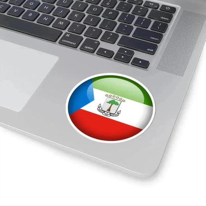 Flag orb Equatorial Guinea (Equatorial Guinea) STICKER Vinyl Kiss-Cut Decal - The Sticker Space