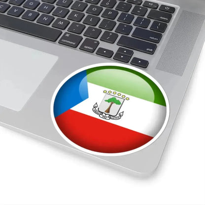 Flag orb Equatorial Guinea (Equatorial Guinea) STICKER Vinyl Kiss-Cut Decal - The Sticker Space