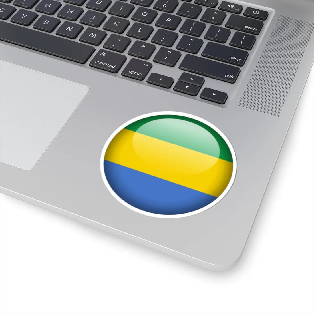 Flag orb Gabon (Gabon) STICKER Vinyl Kiss-Cut Decal - The Sticker Space