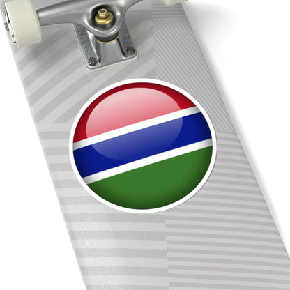 Flag orb Gambia (Gambia) STICKER Vinyl Kiss-Cut Decal - The Sticker Space