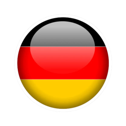 Flag orb Germany (Germany) STICKER Vinyl Kiss-Cut Decal 2 Inch White - The Sticker Space