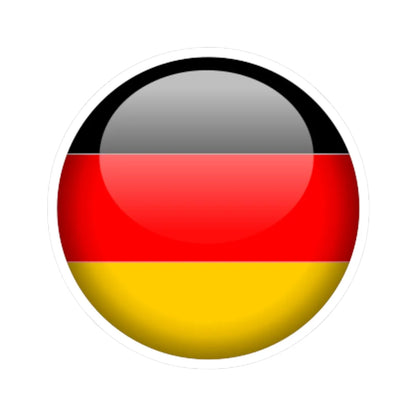 Flag orb Germany (Germany) STICKER Vinyl Kiss-Cut Decal 6 Inch White - The Sticker Space
