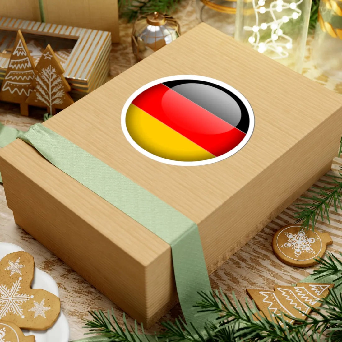 Flag orb Germany (Germany) STICKER Vinyl Kiss-Cut Decal - The Sticker Space