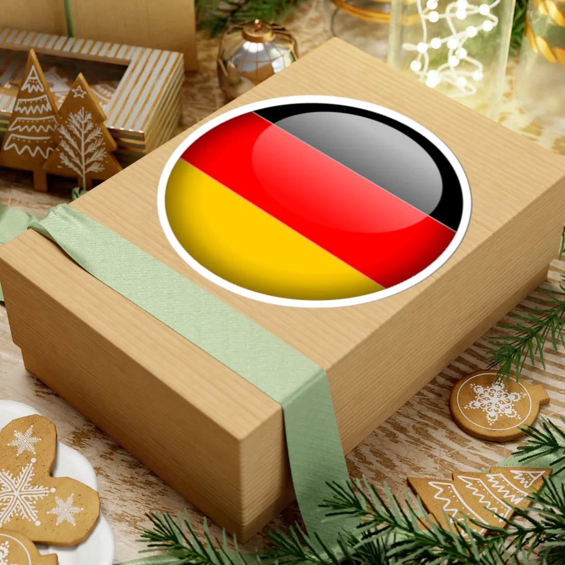 Flag orb Germany (Germany) STICKER Vinyl Kiss-Cut Decal - The Sticker Space