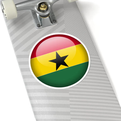 Flag orb Ghana (Ghana) STICKER Vinyl Kiss-Cut Decal - The Sticker Space