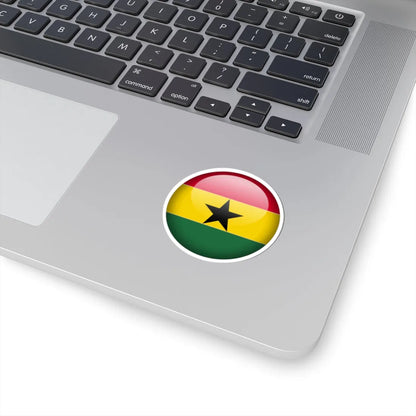 Flag orb Ghana (Ghana) STICKER Vinyl Kiss-Cut Decal - The Sticker Space