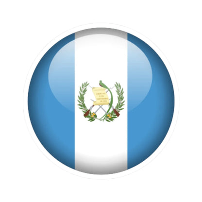 Flag orb Guatemala (Guatemala) STICKER Vinyl Kiss-Cut Decal 2 Inch White - The Sticker Space