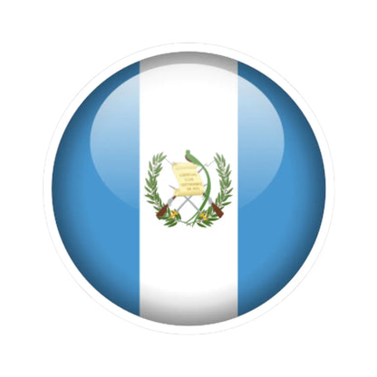 Flag orb Guatemala (Guatemala) STICKER Vinyl Kiss-Cut Decal 6 Inch White - The Sticker Space