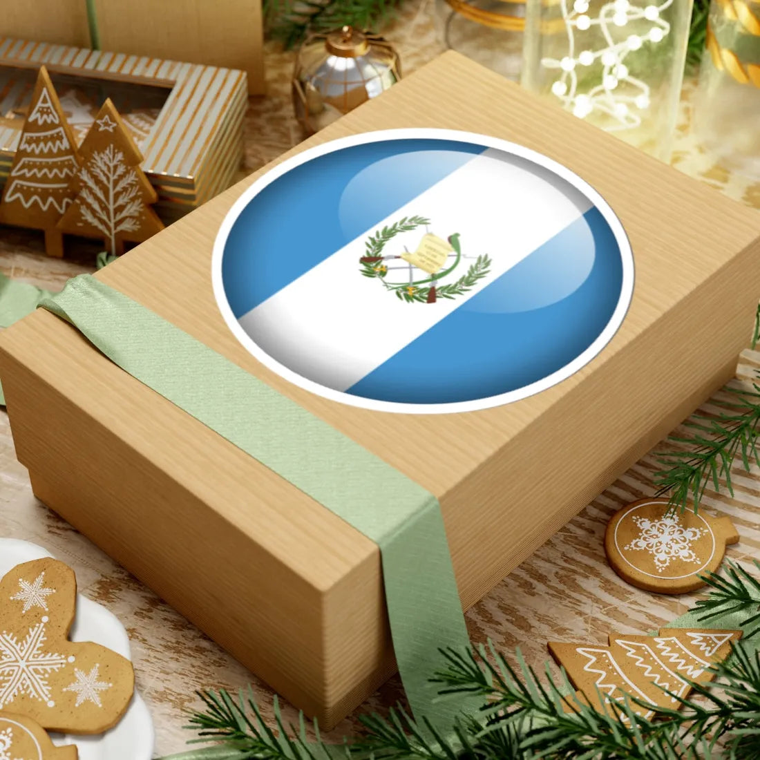 Flag orb Guatemala (Guatemala) STICKER Vinyl Kiss-Cut Decal - The Sticker Space