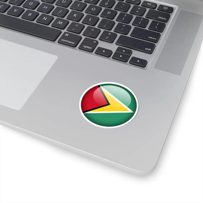 Flag orb Guyana (Guyana) STICKER Vinyl Kiss-Cut Decal - The Sticker Space