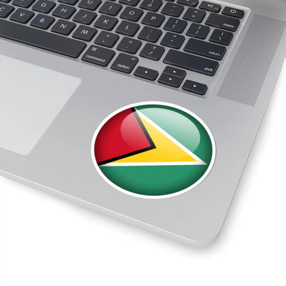 Flag orb Guyana (Guyana) STICKER Vinyl Kiss-Cut Decal - The Sticker Space