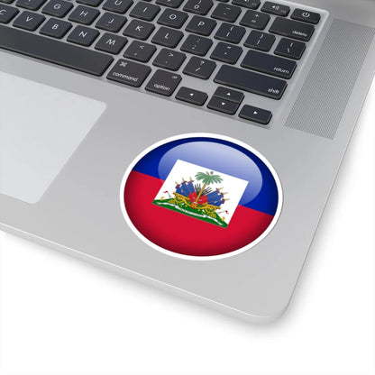Flag orb Haiti (Haiti) STICKER Vinyl Kiss-Cut Decal - The Sticker Space