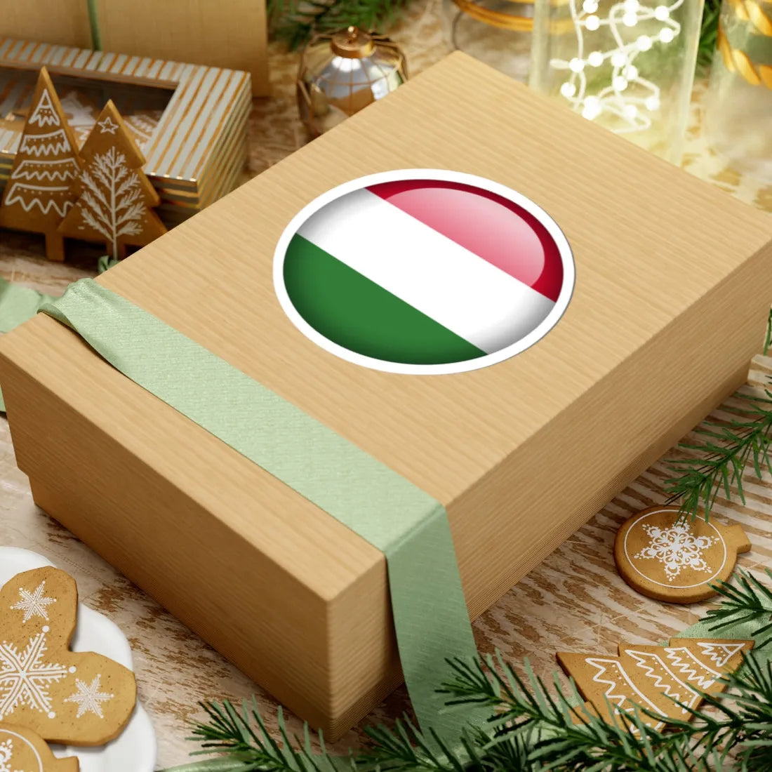Flag orb Hungary (Hungary) STICKER Vinyl Kiss-Cut Decal - The Sticker Space