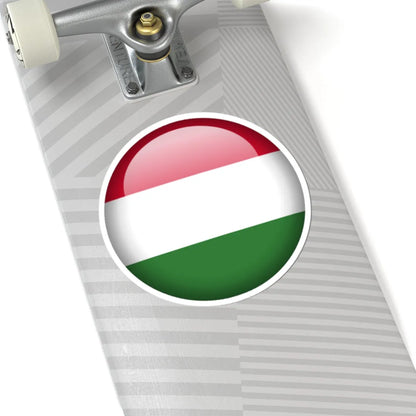 Flag orb Hungary (Hungary) STICKER Vinyl Kiss-Cut Decal - The Sticker Space