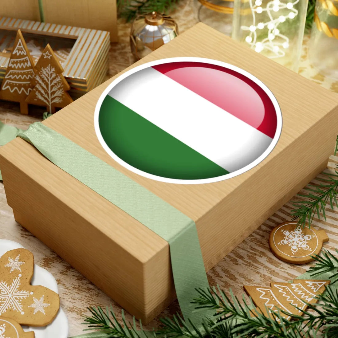 Flag orb Hungary (Hungary) STICKER Vinyl Kiss-Cut Decal - The Sticker Space