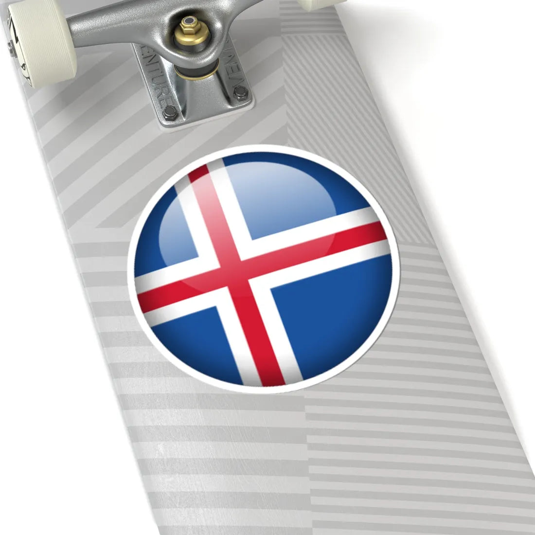 Flag orb Iceland (Iceland) STICKER Vinyl Kiss-Cut Decal - The Sticker Space