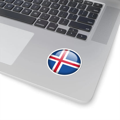 Flag orb Iceland (Iceland) STICKER Vinyl Kiss-Cut Decal - The Sticker Space